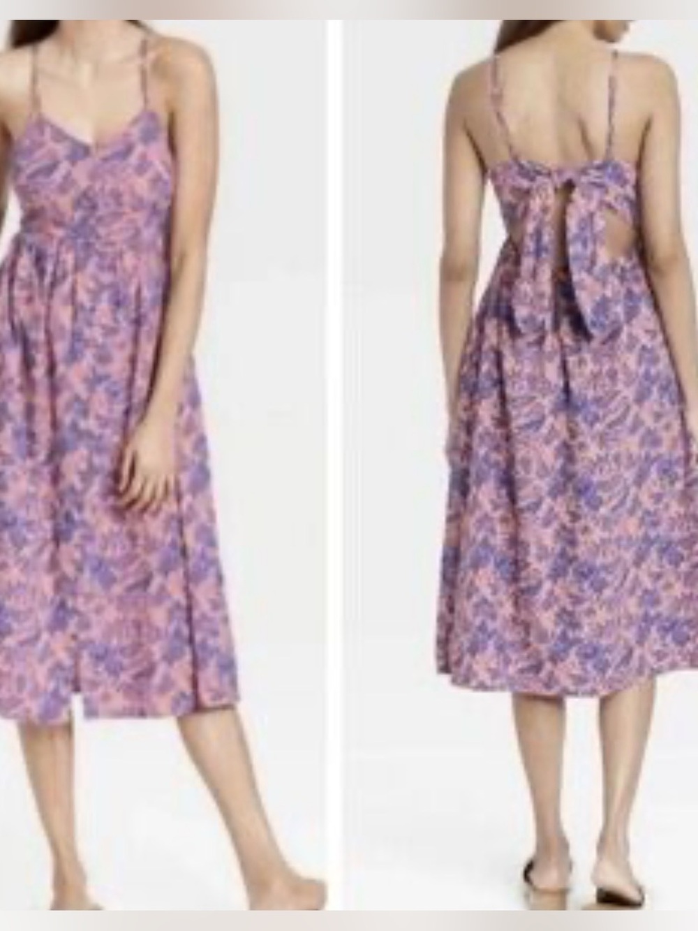 Universal thread  Peach and Lavender Floral Dress